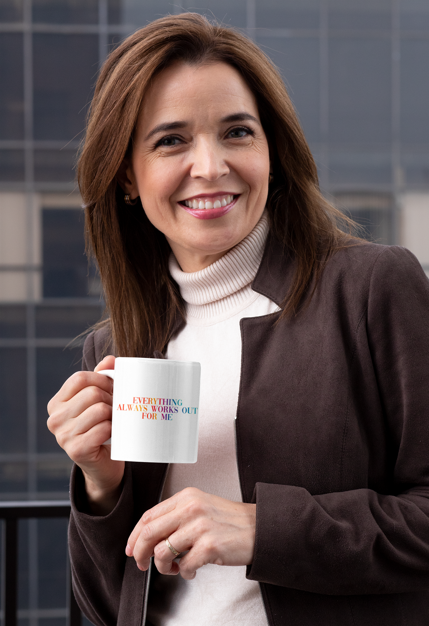 Zaubertasse "Everything always works out for me"