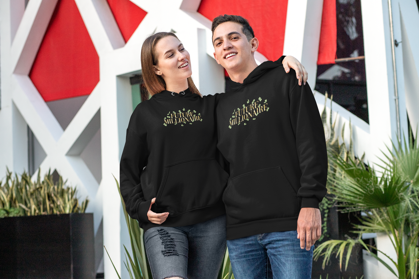 Hoodie Unisex für Männer und Frauen: Future Millionaire