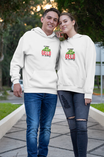 Premium Hoodie für Frauen und Männer: Ich verdiene Geld im Schlaf