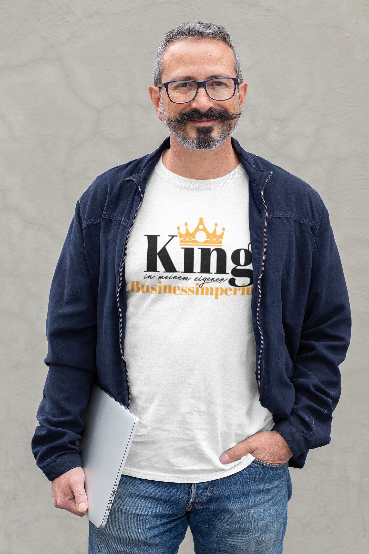 Premium Shirt Herren "King in meinem eigenen Businessimperium"