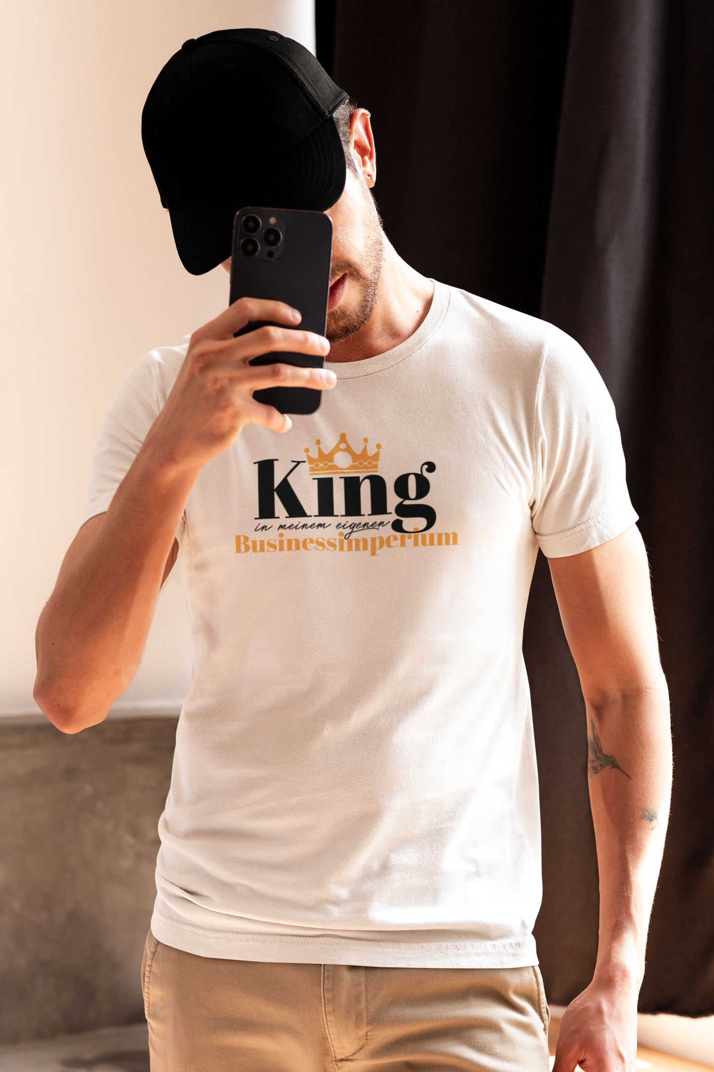 Premium Shirt Herren "King in meinem eigenen Businessimperium"