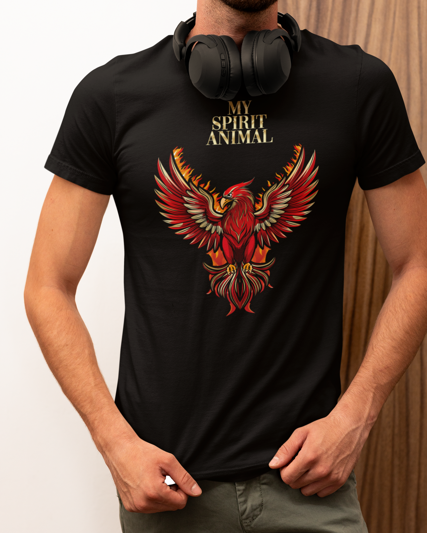 Herren TShirt Krafttier Phönix
