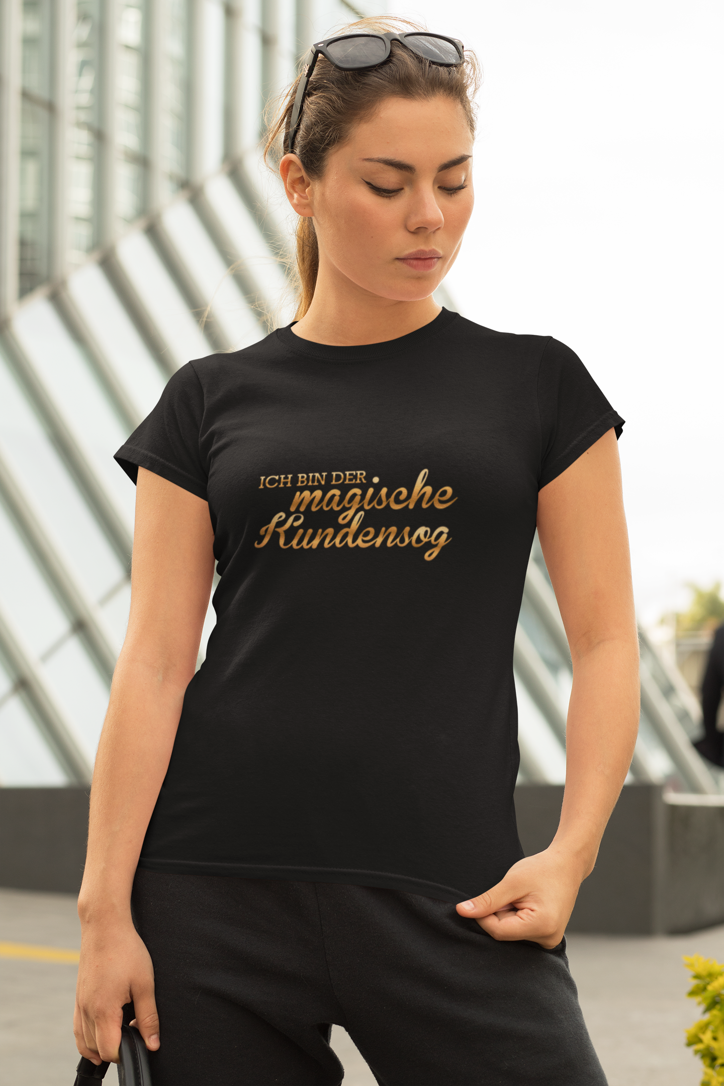 Premium Shirt für Businessladys  "Ich bin der magische Kundensog"