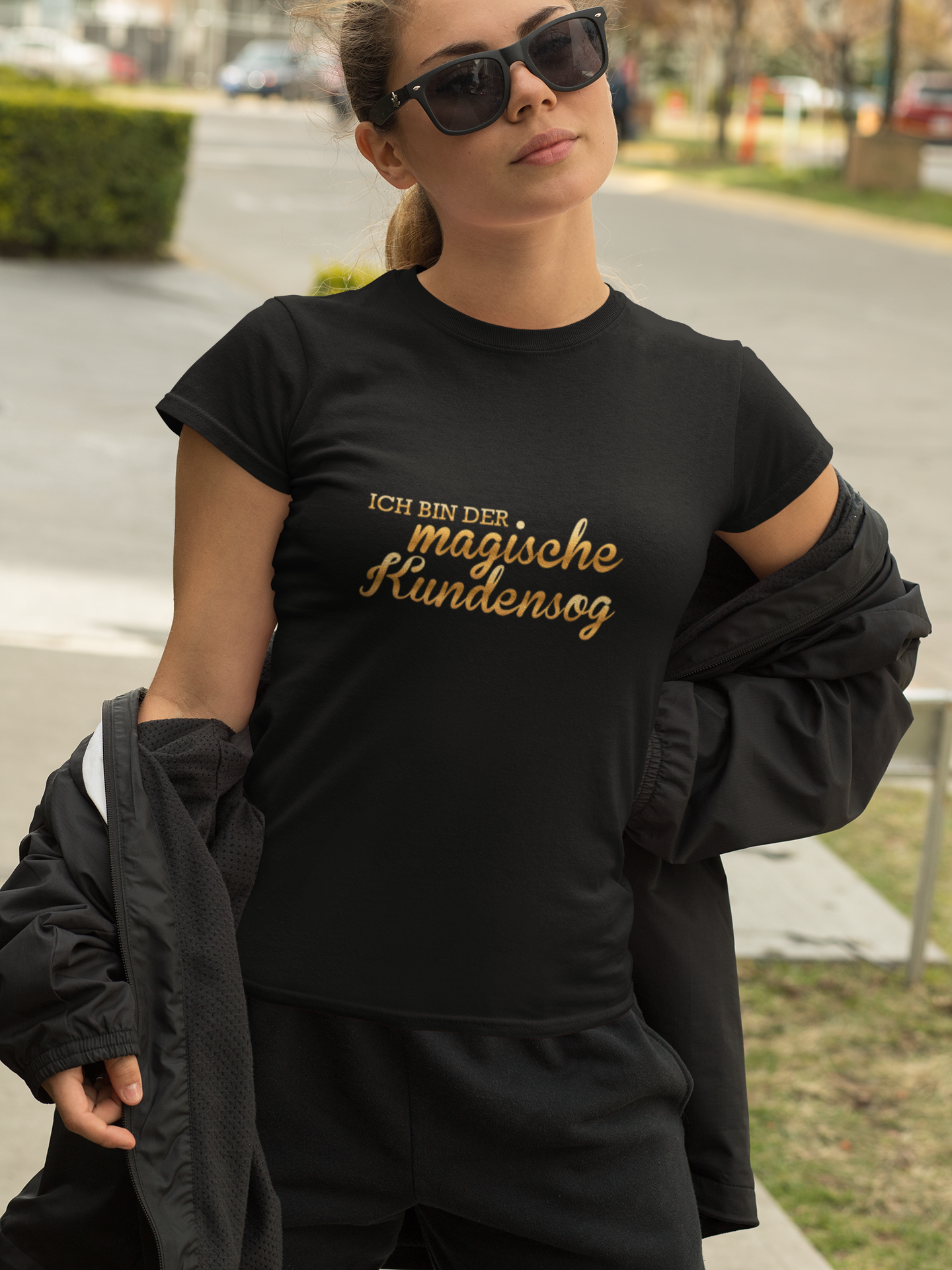 Premium Shirt für Businessladys  "Ich bin der magische Kundensog"